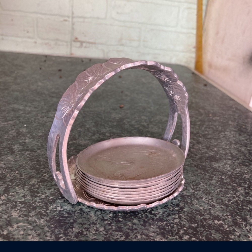 Antique cup coasters